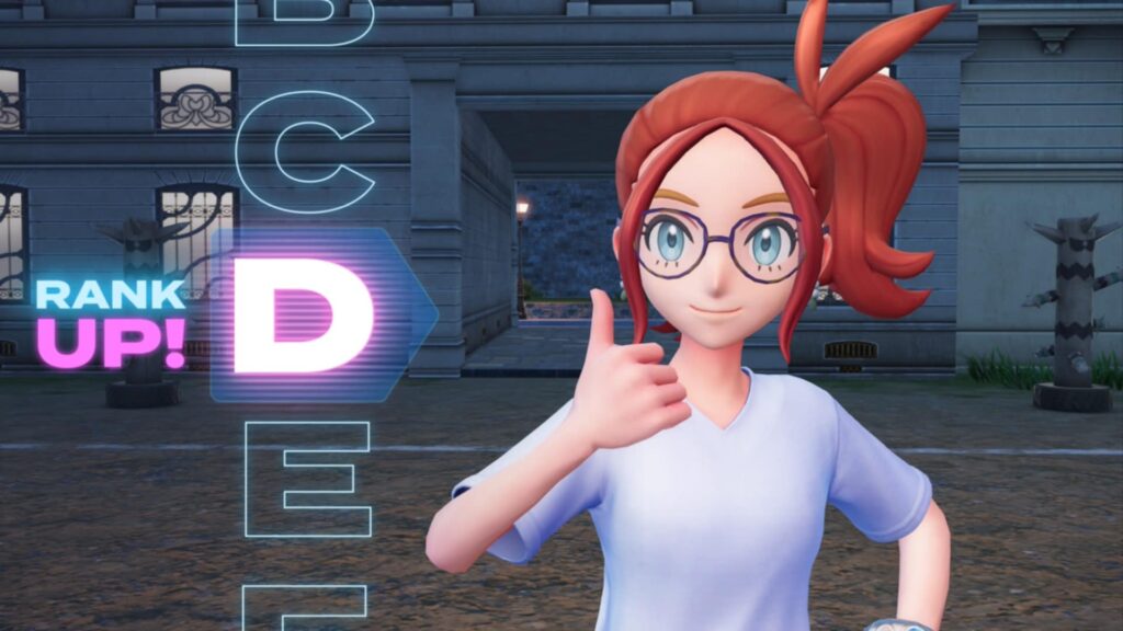 screenshot of ranking up to level D