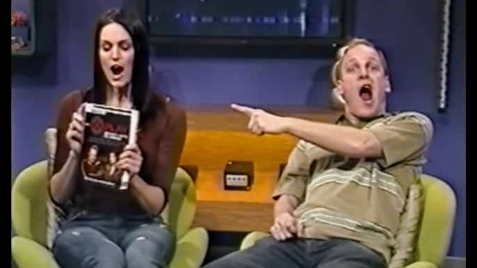 Morgan Webb and Adam Sessler