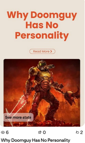 why doom guy has no personality - image of my pinterest pin