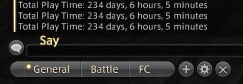 screenshot of playtime in final fantasy