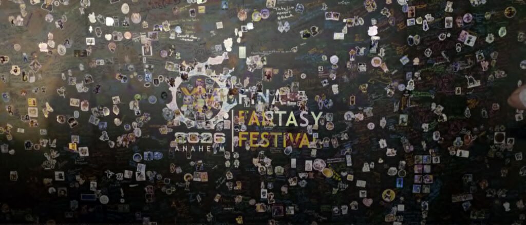 photo of the fan fest signing board