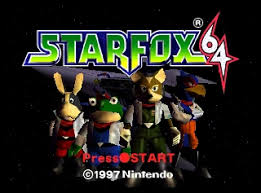 star fox 64 press start screen